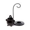 Quemador de Aceite Colgante con Soporte - Caldero Negro