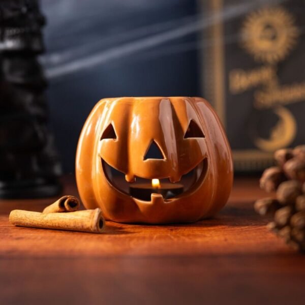 Quemador de Aceite de Cerámica con Forma de Calabaza