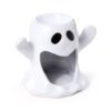 Quemador de Aceite y Cera de Cerámica con Forma de Fantasma