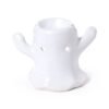 Quemador de Aceite y Cera de Cerámica con Forma de Fantasma