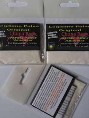 Polvos Chuparrosa, Amor y Amansar, con Instrucciones y Oración
