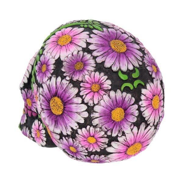 Calavera de pétalos de azúcar de 14,5 cm