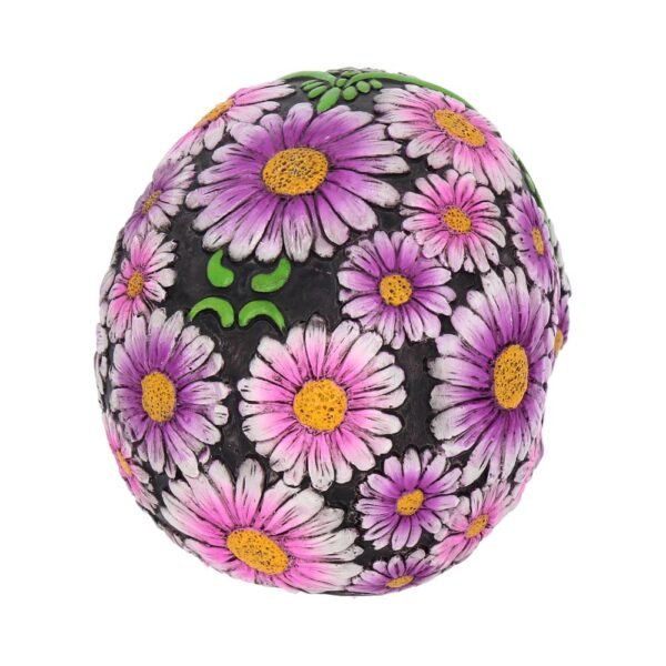 Calavera de pétalos de azúcar de 14,5 cm