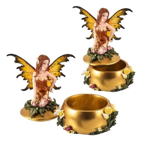 24-292-4 Caja-Joyero Hada Dorada 24cm