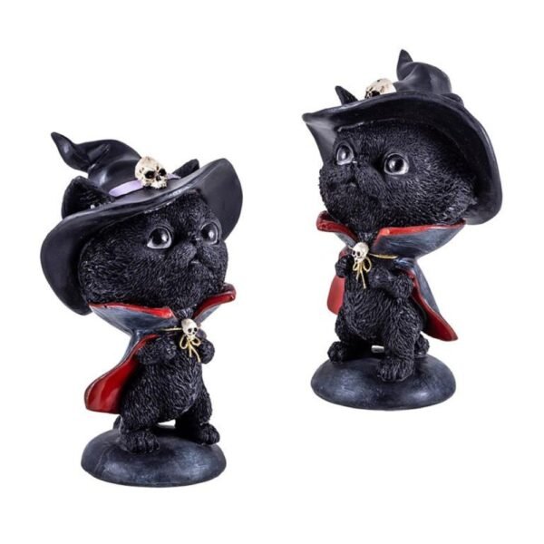 Gato Brujo con Capa 15 CM