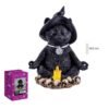 GATO BRUJO CON VELA 15CM Gato Brujo con Vela 15CM