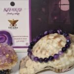 Pulsera Agata Morada Pulsera de Mineral Ágata Morada