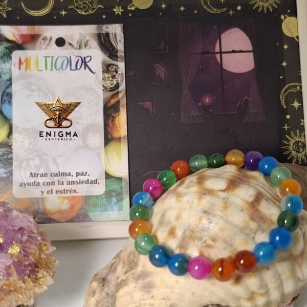 Pulsera de Mineral Multicolor