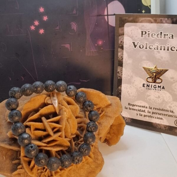 Pulsera de Piedra Volcánica