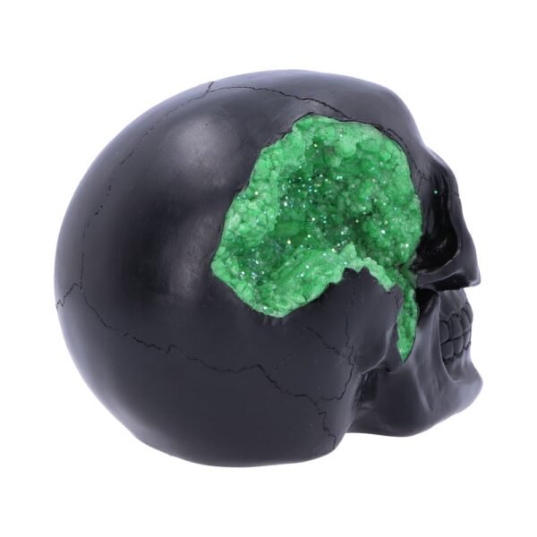 Calavera Geoda Verde 17cm