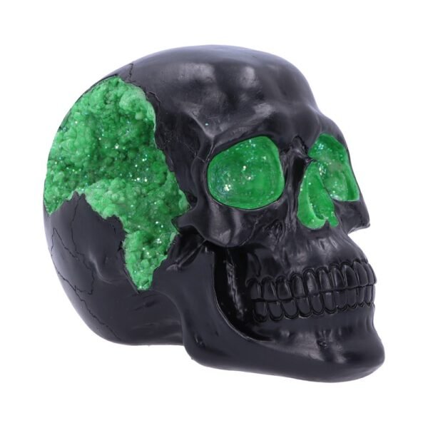 Calavera Geoda Verde 17cm