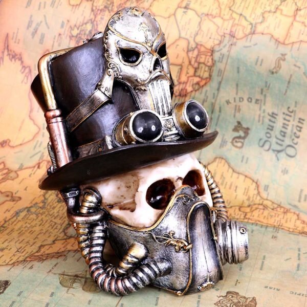 Calavera Steampunk con Máscara Veneciana 19,5 cm "ÚLTIMA UNIDAD"