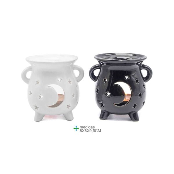 Quemador de Aceite de Caldero Negro o Blanco