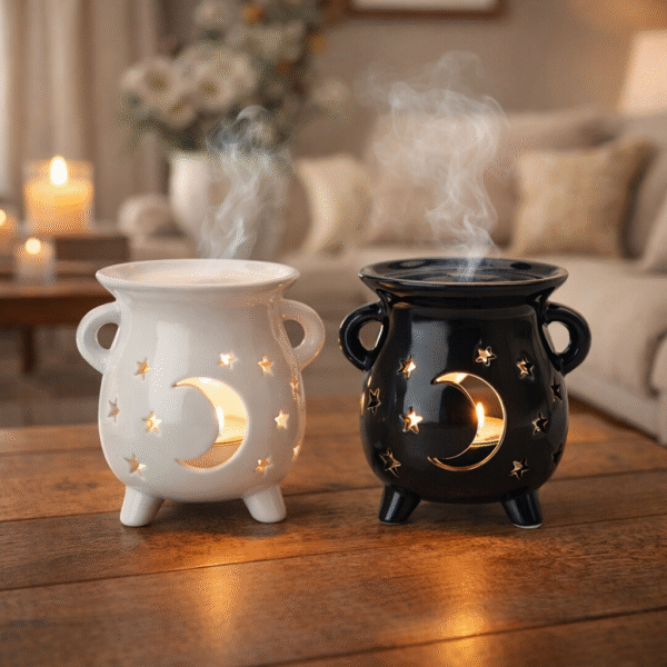 Quemador de Aceite de Caldero Negro o Blanco