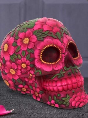 Calavera de Flor de Azúcar de 14,5 cm