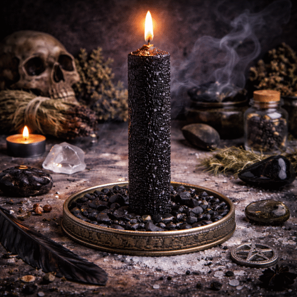 Vela Ritualizada Sal – Corte y Protección Profunda