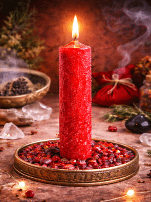 Vela Ritualizada Sal – Limpieza Energética y Fuerza