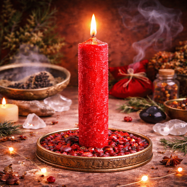 Vela Ritualizada Sal – Limpieza Energética y Fuerza