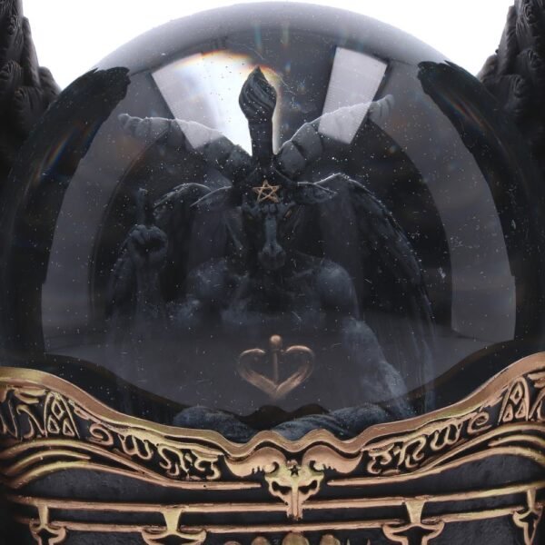 b6404x3-4 Globo de nieve antiguo de Baphomet de 22,5 cm