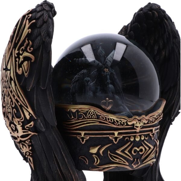 b6404x3-5 Globo de nieve antiguo de Baphomet de 22,5 cm