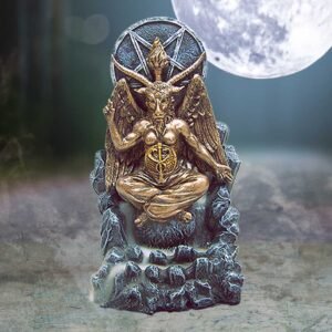 Quemador de incienso de reflujo Baphomet de 18 cm