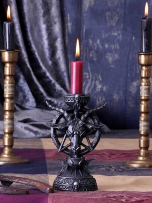 Portavelas Baphomet Light 15,5 cm