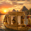 Figura Egipto Bote Egipcio Vaso Canopo Egipcio Dorado