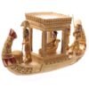 Figura Egipto Bote Egipcio 2 Vaso Canopo Egipcio Dorado