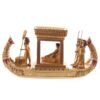 Figura Egipto Bote Egipcio 3 Vaso Canopo Egipcio Dorado