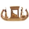 Figura Egipto Bote Egipcio 4 Vaso Canopo Egipcio Dorado