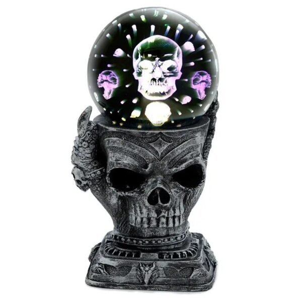 puckator_sk343_argente-noir_7 Calavera con Esfera LED "ULTIMA UNIDAD"