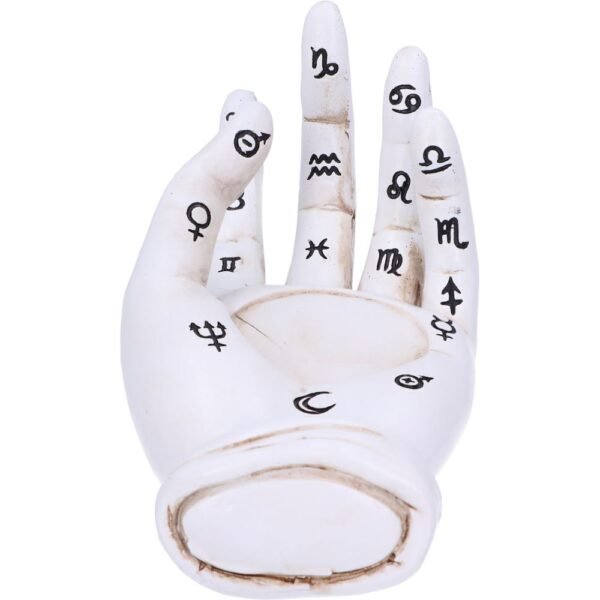 u5530t1-5 Portavelas de Quiromancia Blanco (18,3 cm)